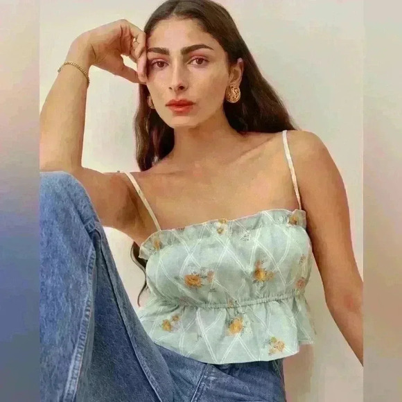 NEW! Reformation Calamansi Linen Top - Picture 1 of 8